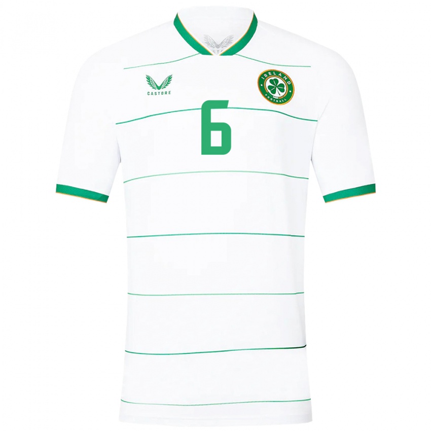 Niño Camiseta Irlanda Josh Cullen #6 Blanco 2ª Equipación 24-26 La Camisa Chile