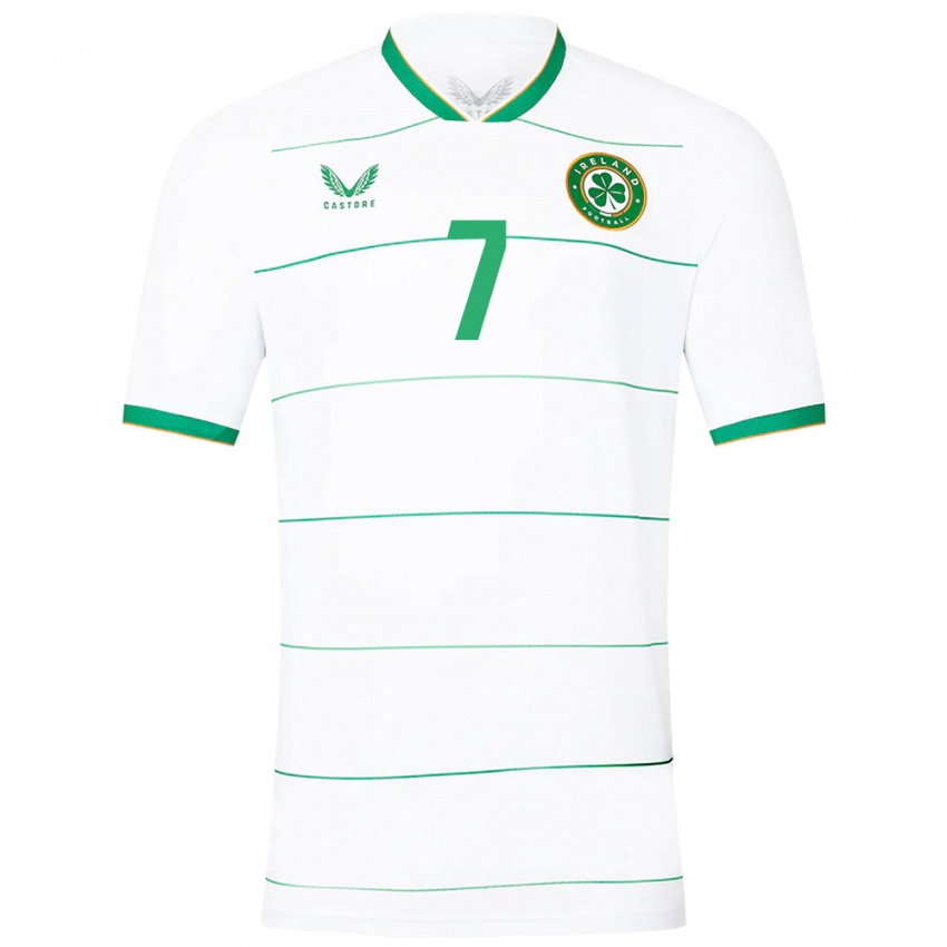 Niño Camiseta Irlanda Rory Finneran #7 Blanco 2ª Equipación 24-26 La Camisa Chile