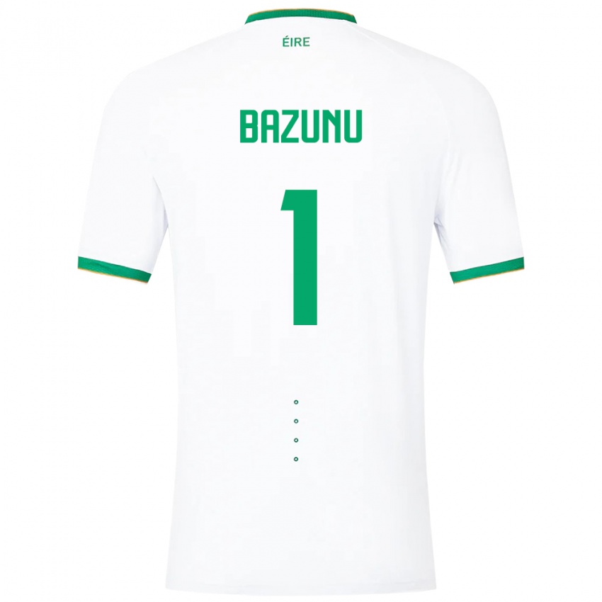 Niño Camiseta Irlanda Gavin Bazunu #1 Blanco 2ª Equipación 24-26 La Camisa Chile