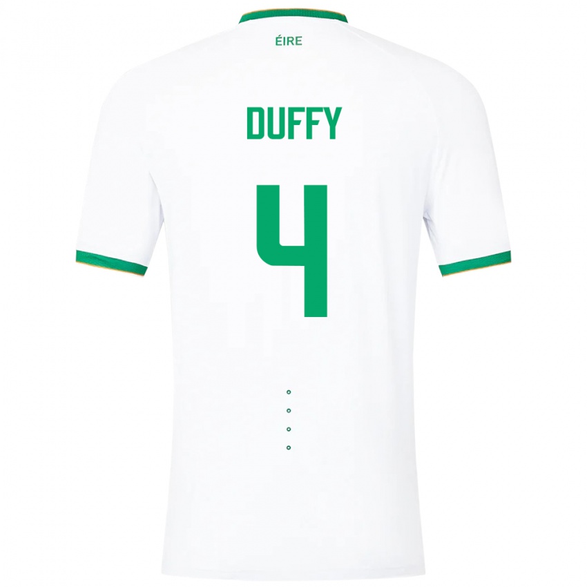 Niño Camiseta Irlanda Shane Duffy #4 Blanco 2ª Equipación 24-26 La Camisa Chile