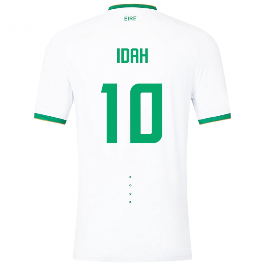 Niño Camiseta Irlanda Adam Idah #10 Blanco 2ª Equipación 24-26 La Camisa Chile