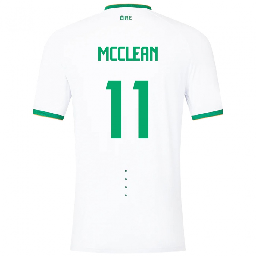 Niño Camiseta Irlanda James Mcclean #11 Blanco 2ª Equipación 24-26 La Camisa Chile