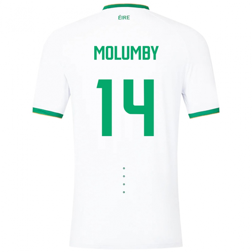 Niño Camiseta Irlanda Jayson Molumby #14 Blanco 2ª Equipación 24-26 La Camisa Chile