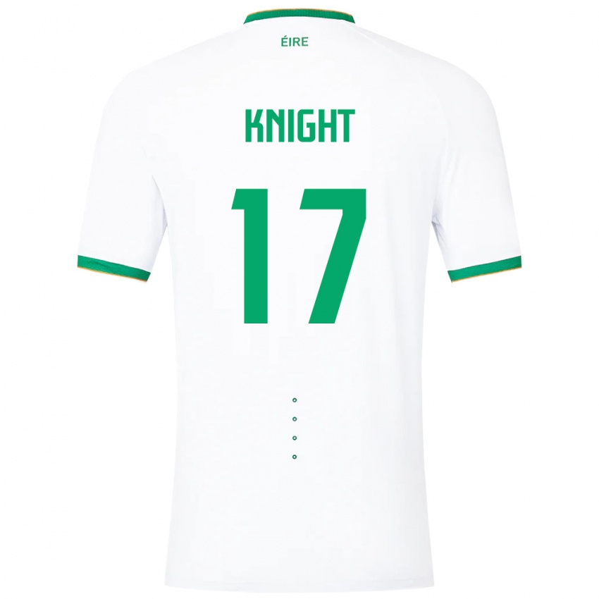 Niño Camiseta Irlanda Jason Knight #17 Blanco 2ª Equipación 24-26 La Camisa Chile