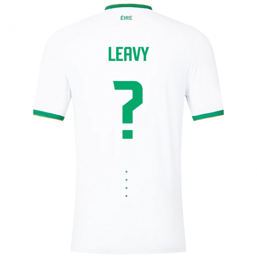 Niño Camiseta Irlanda Kian Leavy #0 Blanco 2ª Equipación 24-26 La Camisa Chile