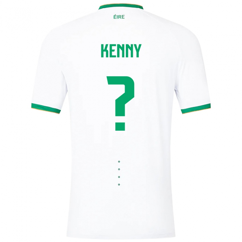 Niño Camiseta Irlanda Johnny Kenny #0 Blanco 2ª Equipación 24-26 La Camisa Chile