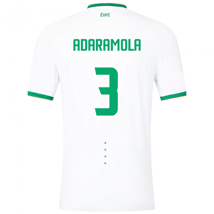 Niño Camiseta Irlanda Tayo Adaramola #3 Blanco 2ª Equipación 24-26 La Camisa Chile
