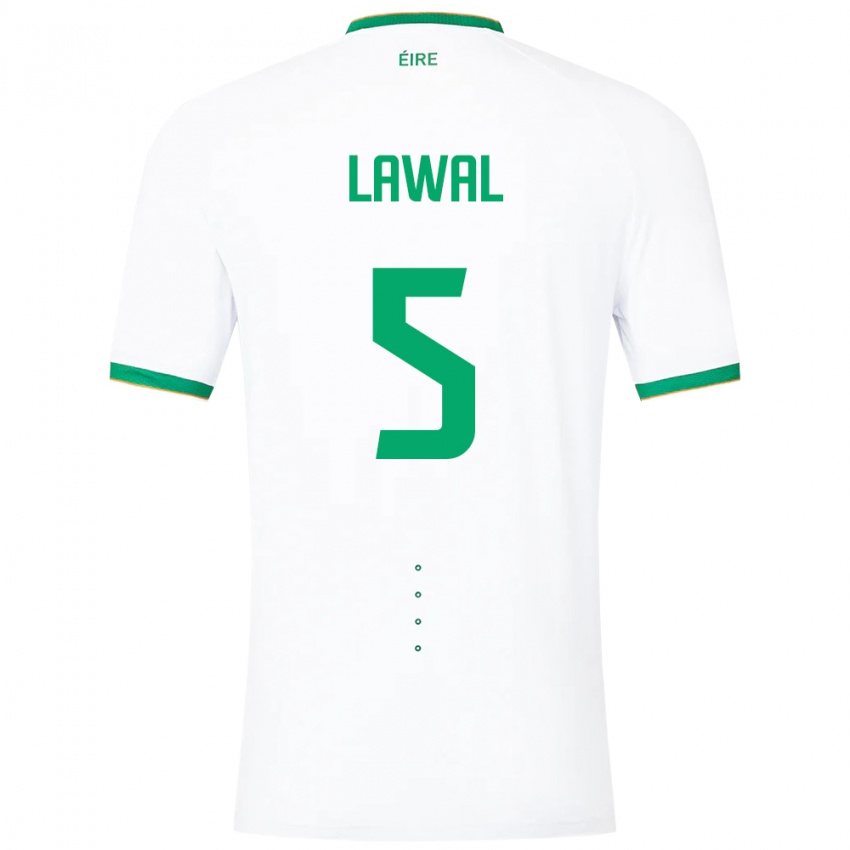 Niño Camiseta Irlanda Bosun Lawal #5 Blanco 2ª Equipación 24-26 La Camisa Chile