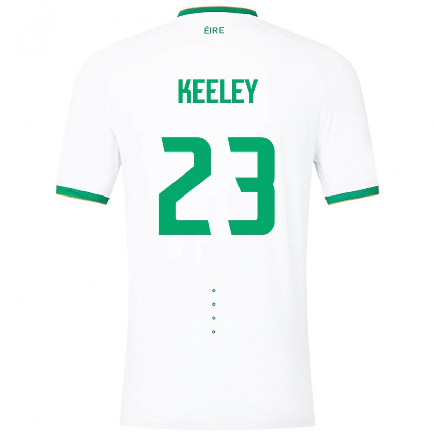 Niño Camiseta Irlanda Josh Keeley #23 Blanco 2ª Equipación 24-26 La Camisa Chile