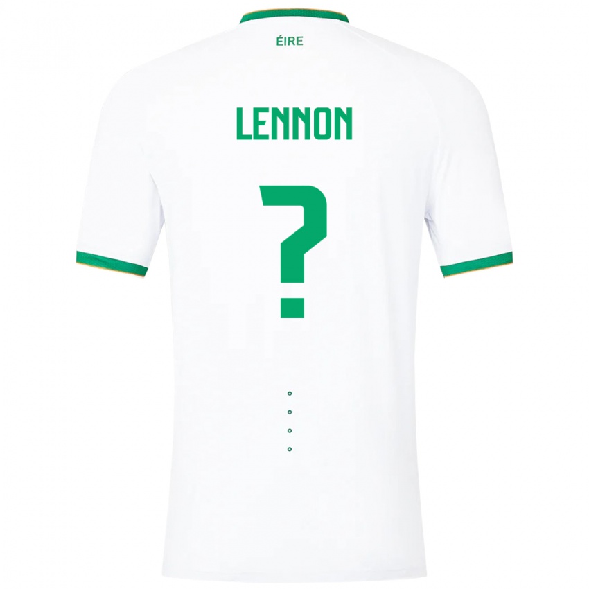 Niño Camiseta Irlanda Adam Lennon #0 Blanco 2ª Equipación 24-26 La Camisa Chile