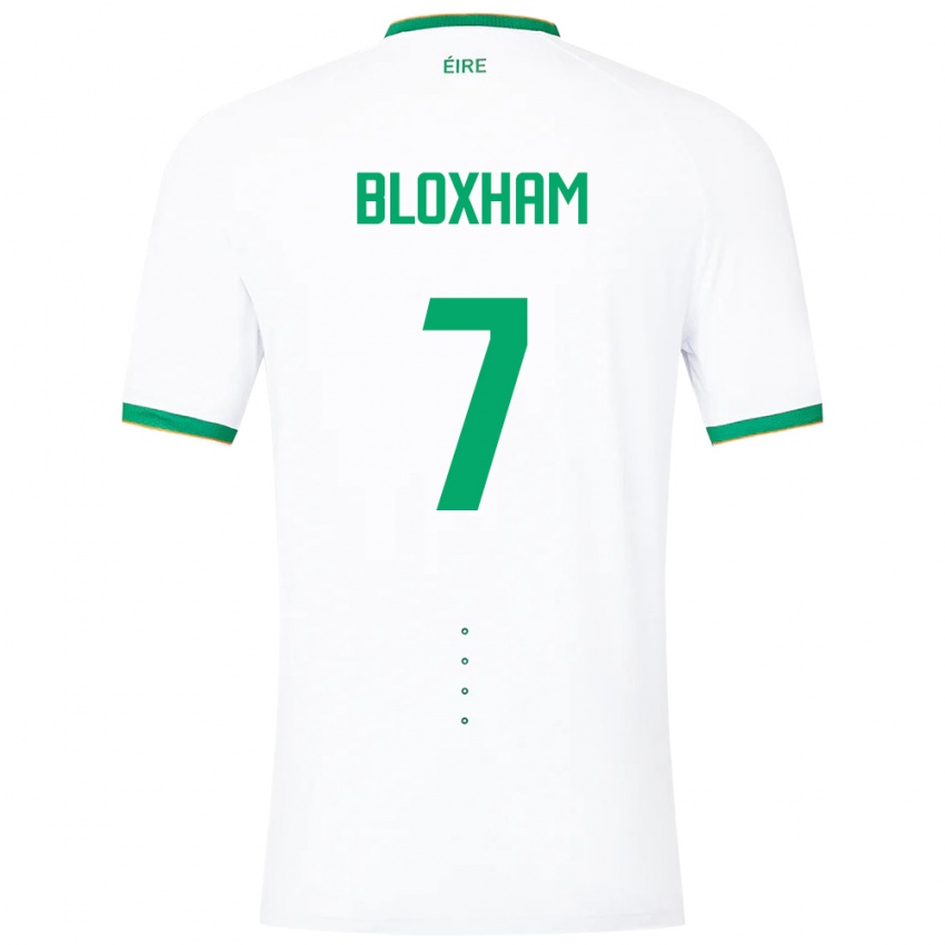 Niño Camiseta Irlanda Tom Bloxham #7 Blanco 2ª Equipación 24-26 La Camisa Chile