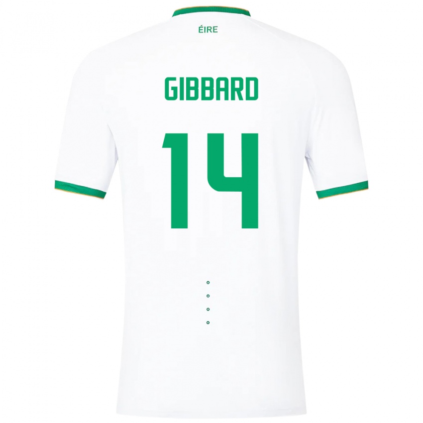 Niño Camiseta Irlanda Joseph Gibbard #14 Blanco 2ª Equipación 24-26 La Camisa Chile