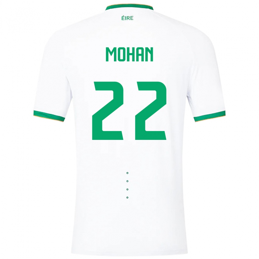 Niño Camiseta Irlanda Stephen Mohan #22 Blanco 2ª Equipación 24-26 La Camisa Chile