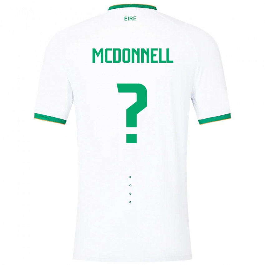 Niño Camiseta Irlanda Grady Mcdonnell #0 Blanco 2ª Equipación 24-26 La Camisa Chile