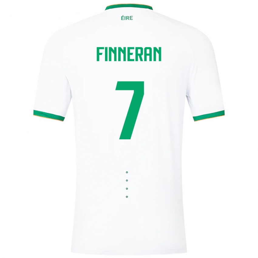 Niño Camiseta Irlanda Rory Finneran #7 Blanco 2ª Equipación 24-26 La Camisa Chile