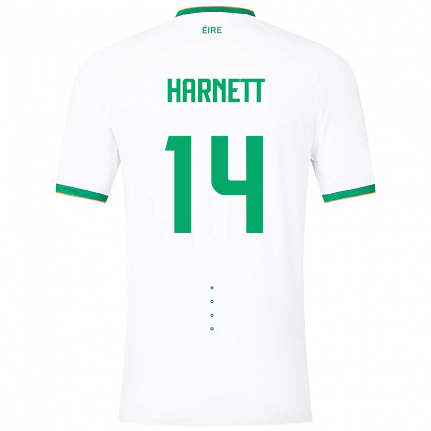 Niño Camiseta Irlanda Kaylem Harnett #14 Blanco 2ª Equipación 24-26 La Camisa Chile