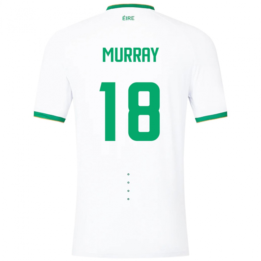 Niño Camiseta Irlanda Matthew Murray #18 Blanco 2ª Equipación 24-26 La Camisa Chile