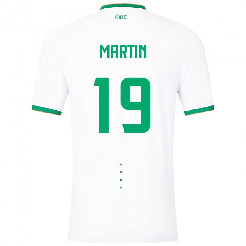 Niño Camiseta Irlanda William Martin #19 Blanco 2ª Equipación 24-26 La Camisa Chile