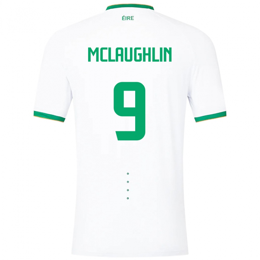 Niño Camiseta Irlanda Erin Mclaughlin #9 Blanco 2ª Equipación 24-26 La Camisa Chile