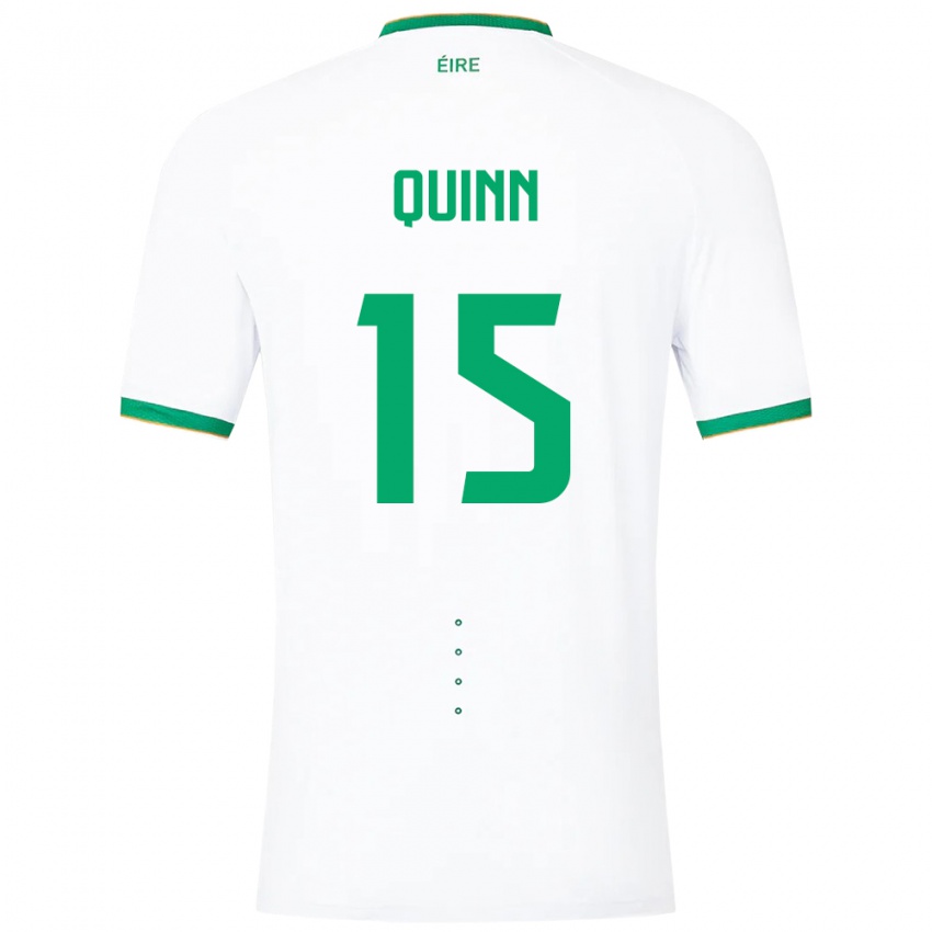 Niño Camiseta Irlanda Lucy Quinn #15 Blanco 2ª Equipación 24-26 La Camisa Chile