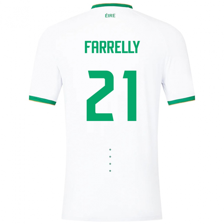 Niño Camiseta Irlanda Sinead Farrelly #21 Blanco 2ª Equipación 24-26 La Camisa Chile