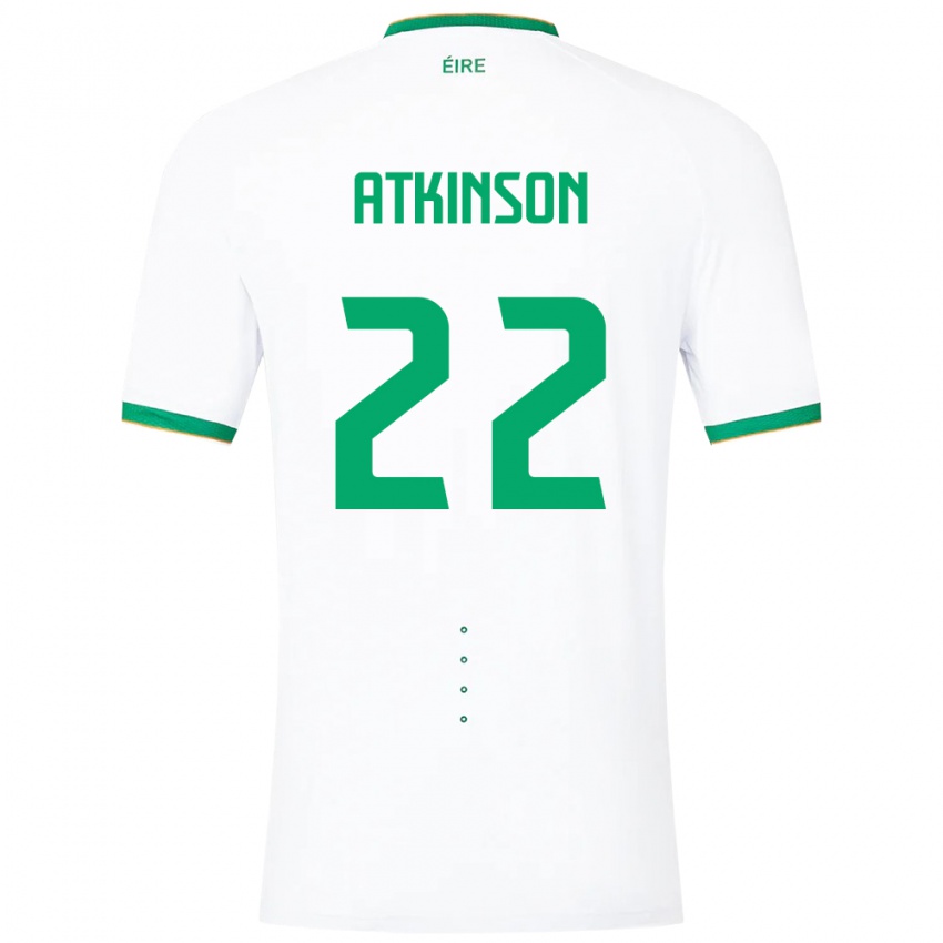 Niño Camiseta Irlanda Isibeal Atkinson #22 Blanco 2ª Equipación 24-26 La Camisa Chile