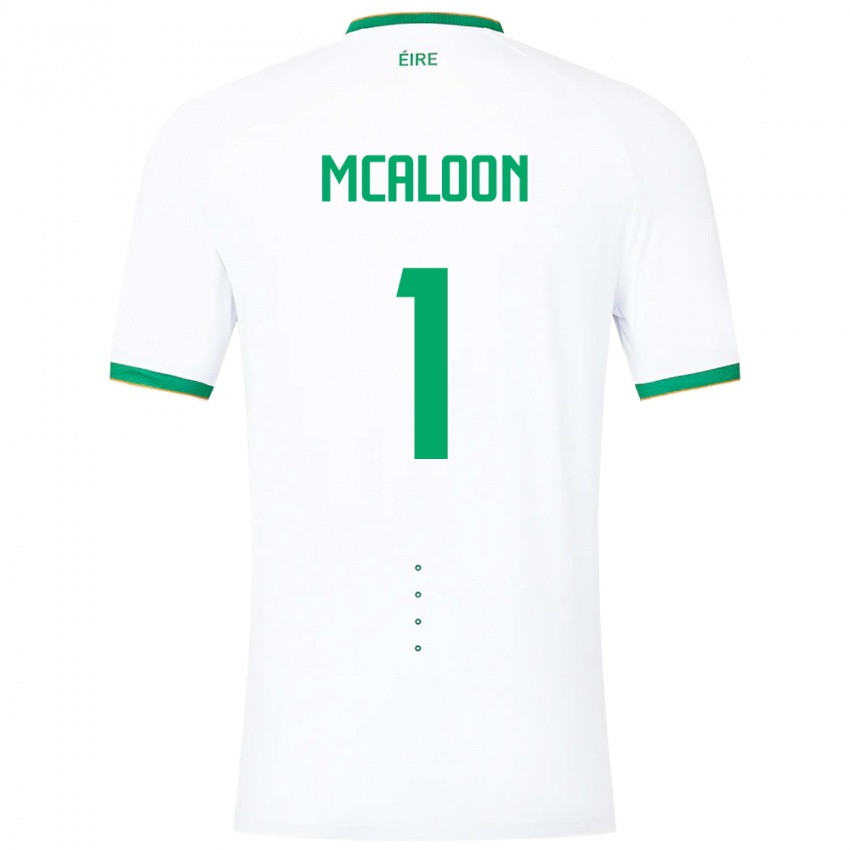 Niño Camiseta Irlanda Naoisha Mcaloon #1 Blanco 2ª Equipación 24-26 La Camisa Chile