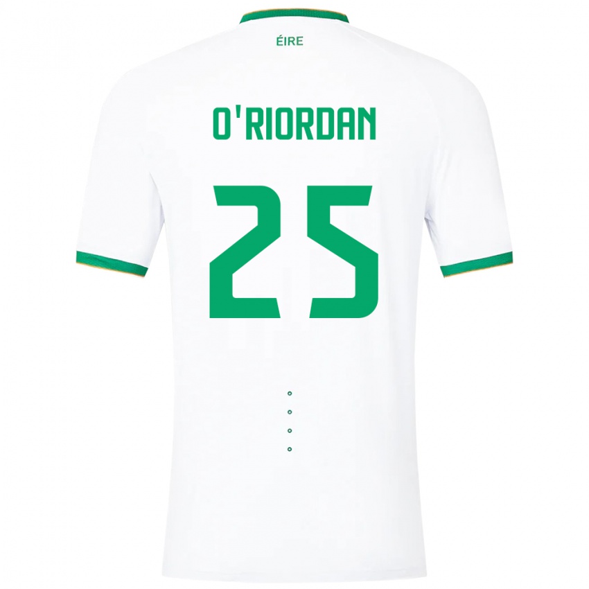 Niño Camiseta Irlanda Claire O'riordan #25 Blanco 2ª Equipación 24-26 La Camisa Chile