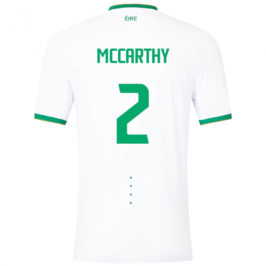 Niño Camiseta Irlanda Savannah Mccarthy #2 Blanco 2ª Equipación 24-26 La Camisa Chile