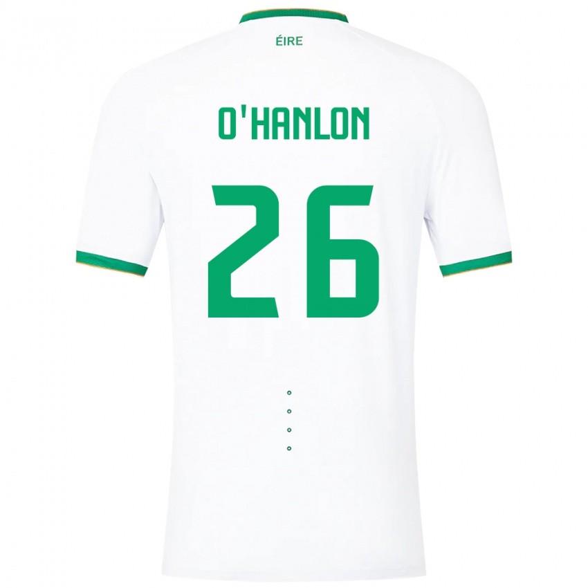 Niño Camiseta Irlanda Tara O'hanlon #26 Blanco 2ª Equipación 24-26 La Camisa Chile