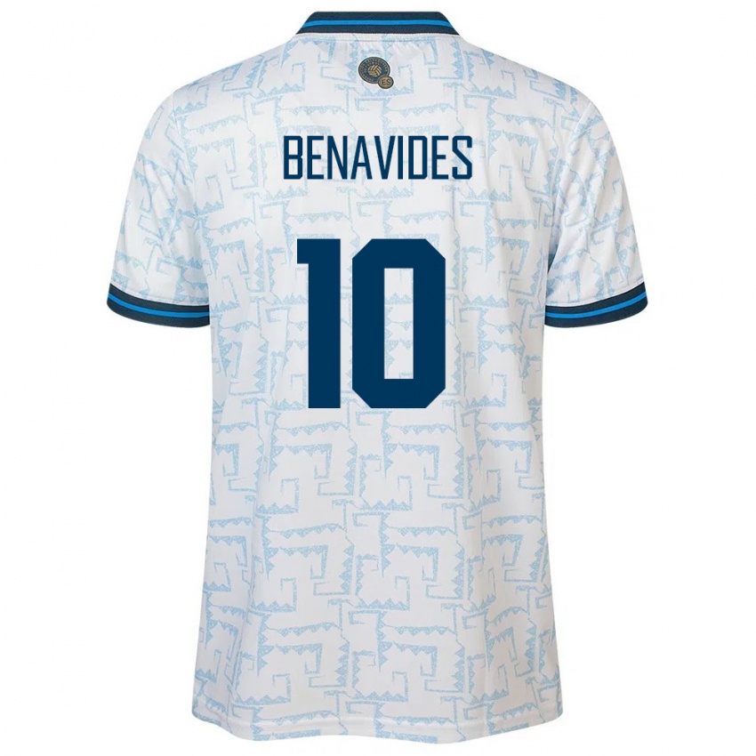 Niño Camiseta El Salvador Matthew Benavides #10 Blanco 2ª Equipación 24-26 La Camisa Chile