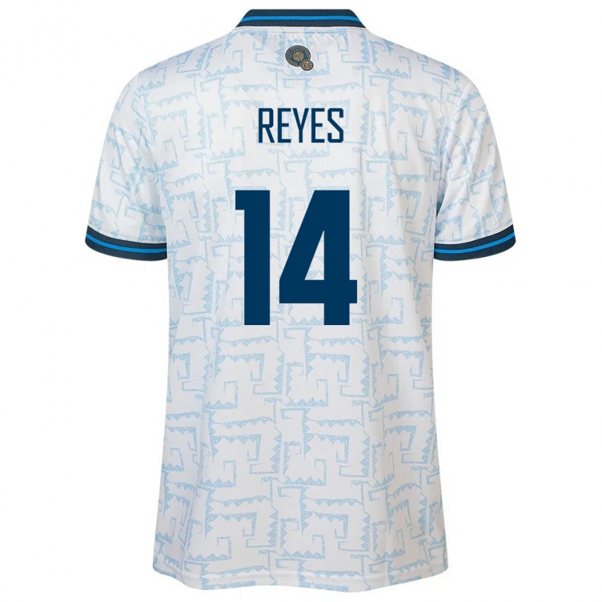 Niño Camiseta El Salvador Karen Reyes #14 Blanco 2ª Equipación 24-26 La Camisa Chile