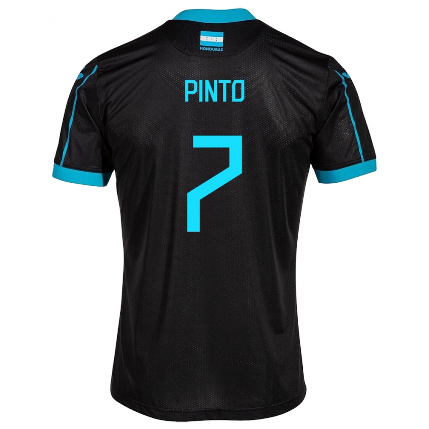 Niño Camiseta Honduras José Pinto #7 Negro 2ª Equipación 24-26 La Camisa Chile