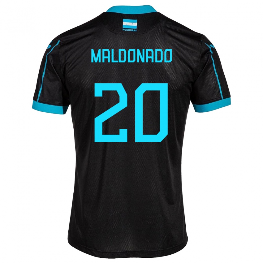 Niño Camiseta Honduras Alessandro Maldonado #20 Negro 2ª Equipación 24-26 La Camisa Chile