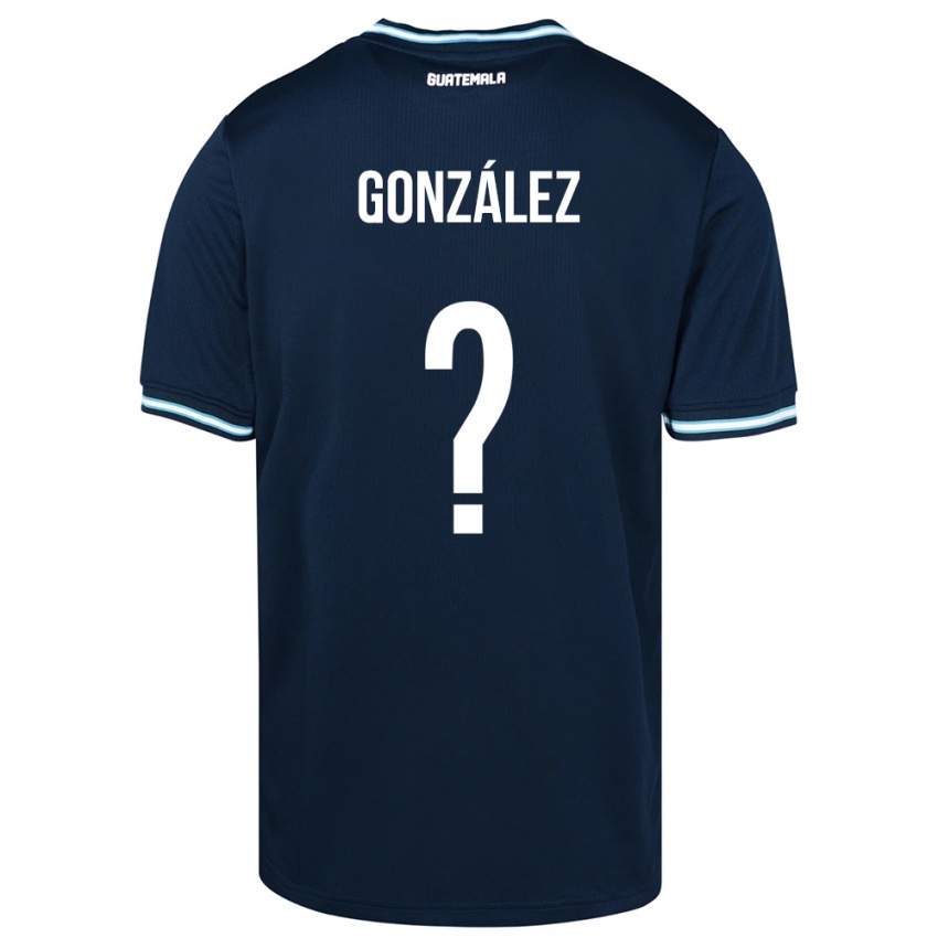 Niño Camiseta Guatemala Erick González #0 Azul 2ª Equipación 24-26 La Camisa Chile