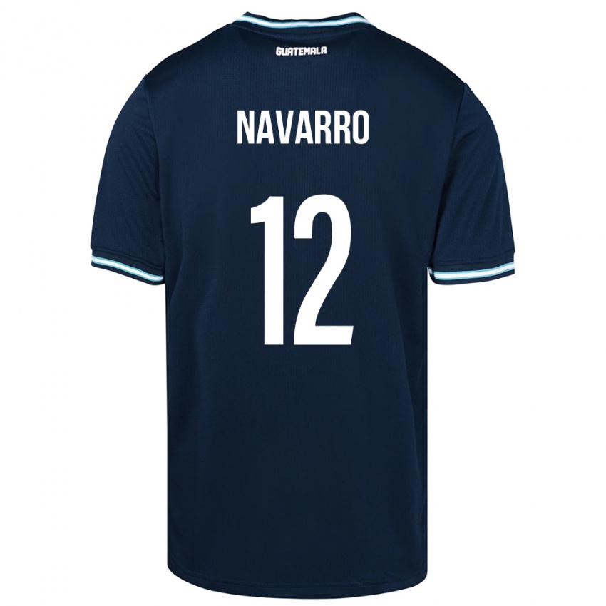 Niño Camiseta Guatemala Kenderson Navarro #12 Azul 2ª Equipación 24-26 La Camisa Chile