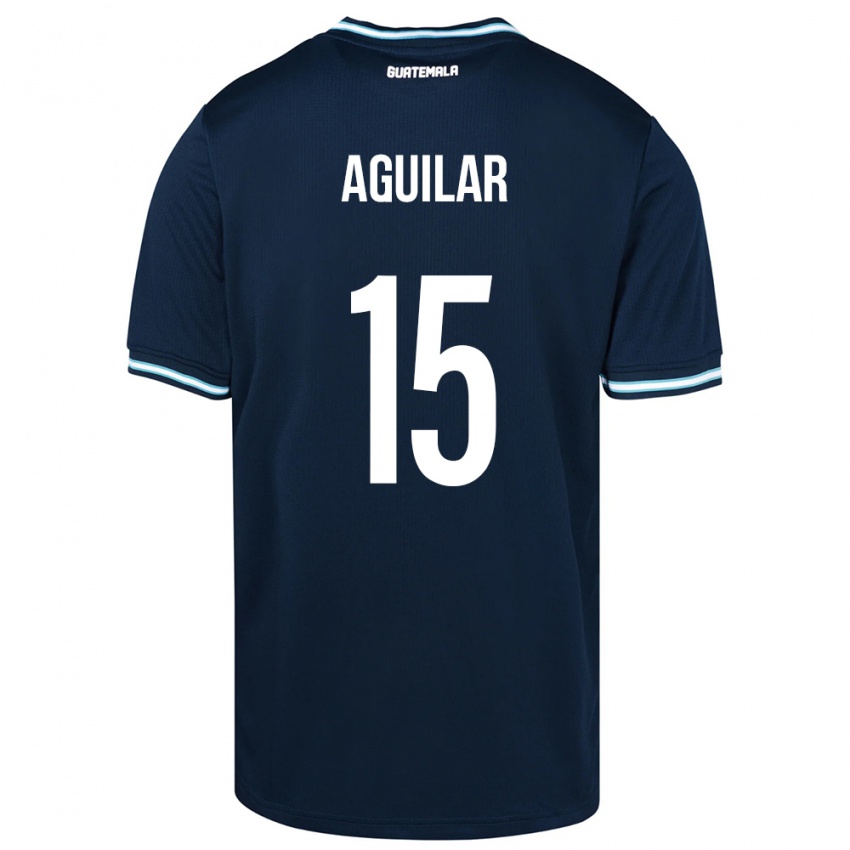 Niño Camiseta Guatemala Carlos Aguilar #15 Azul 2ª Equipación 24-26 La Camisa Chile