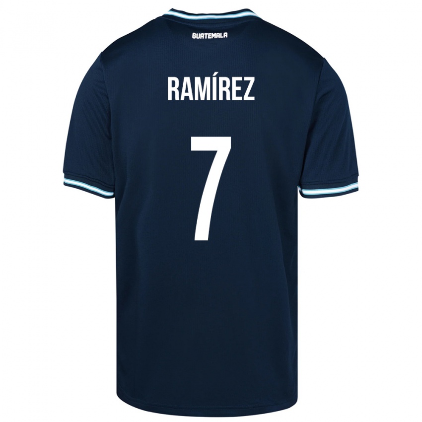 Niño Camiseta Guatemala Leslie Ramírez #7 Azul 2ª Equipación 24-26 La Camisa Chile