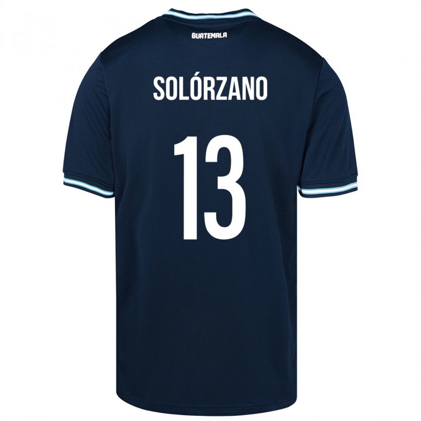 Niño Camiseta Guatemala Aisha Solórzano #13 Azul 2ª Equipación 24-26 La Camisa Chile