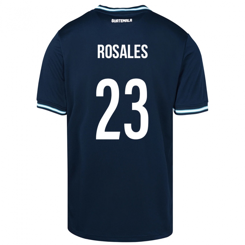 Niño Camiseta Guatemala Yareni Rosales #23 Azul 2ª Equipación 24-26 La Camisa Chile