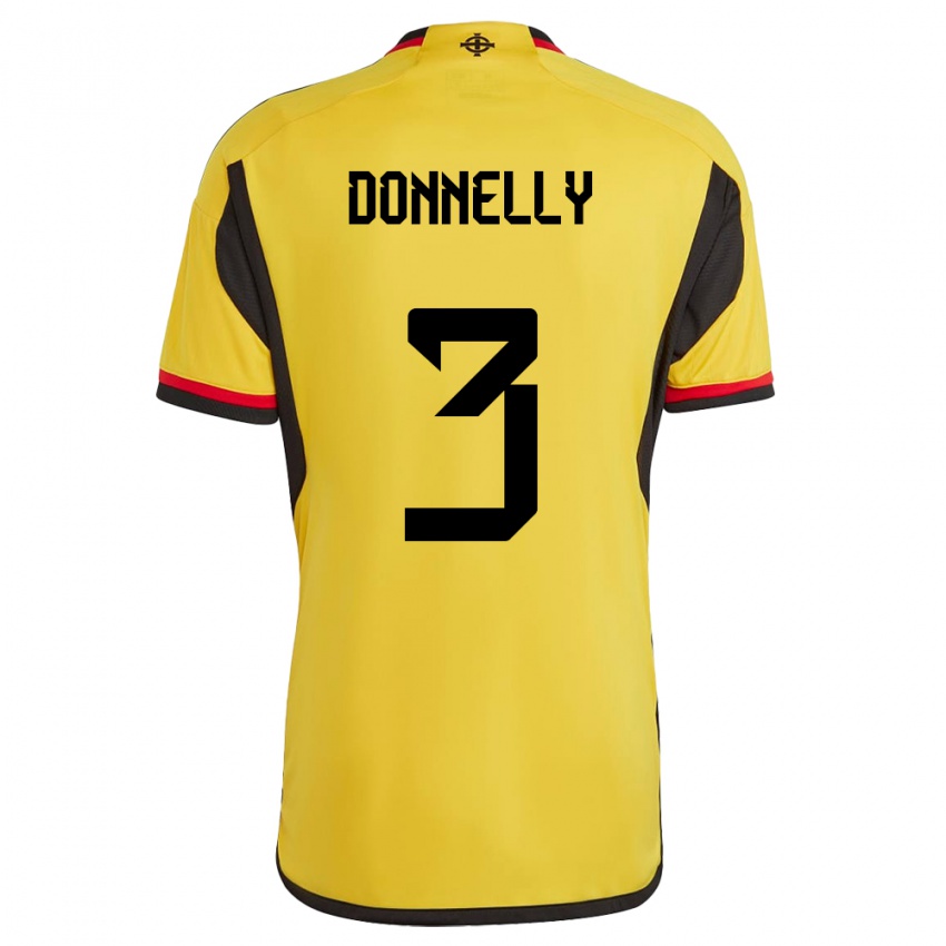 Niño Camiseta Irlanda Del Norte Aaron Donnelly #3 Blanco 2ª Equipación 24-26 La Camisa Chile