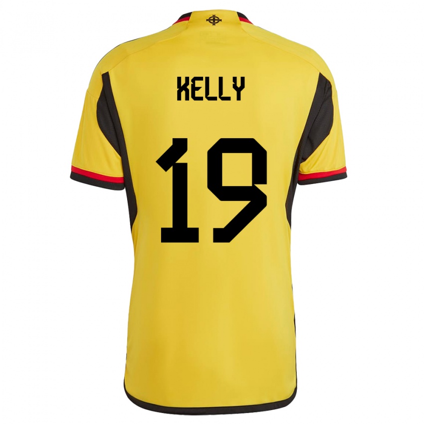 Niño Camiseta Irlanda Del Norte Oscar Kelly #19 Blanco 2ª Equipación 24-26 La Camisa Chile