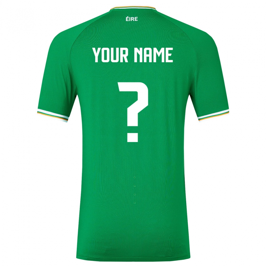 Hombre Camiseta Irlanda Su Nombre #0 Verde 1ª Equipación 24-26 La Camisa Chile