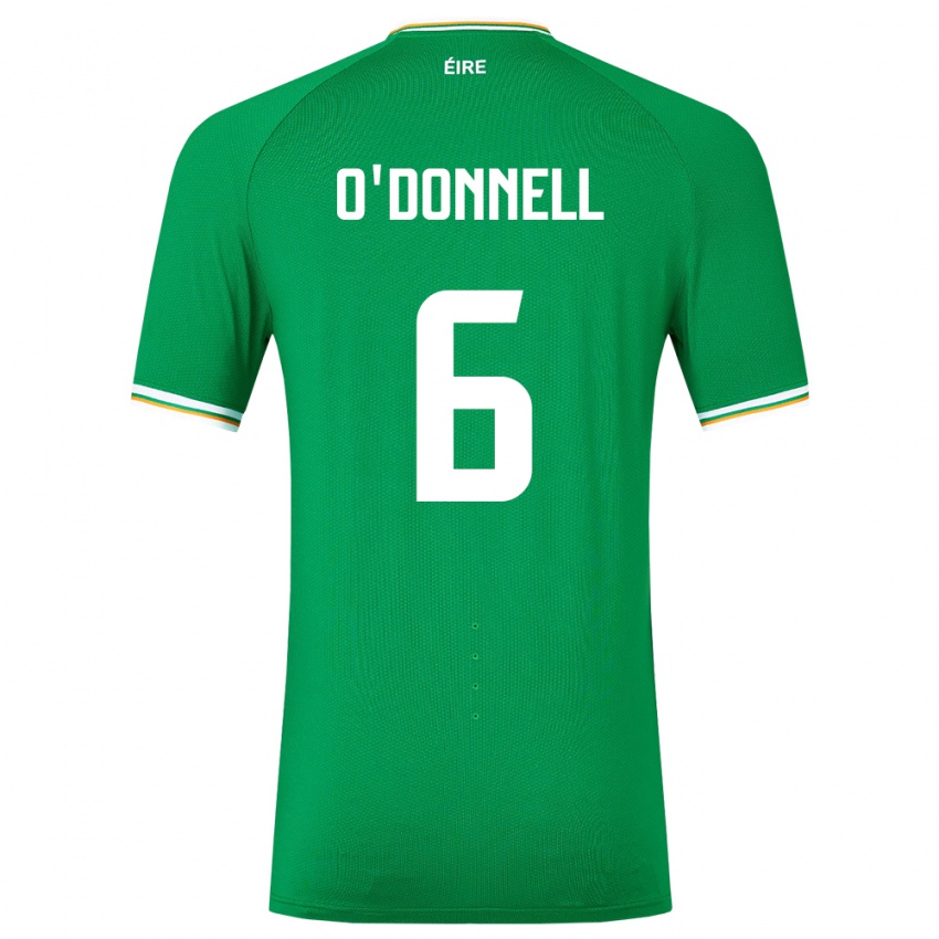 Hombre Camiseta Irlanda Luke O'donnell #6 Verde 1ª Equipación 24-26 La Camisa Chile