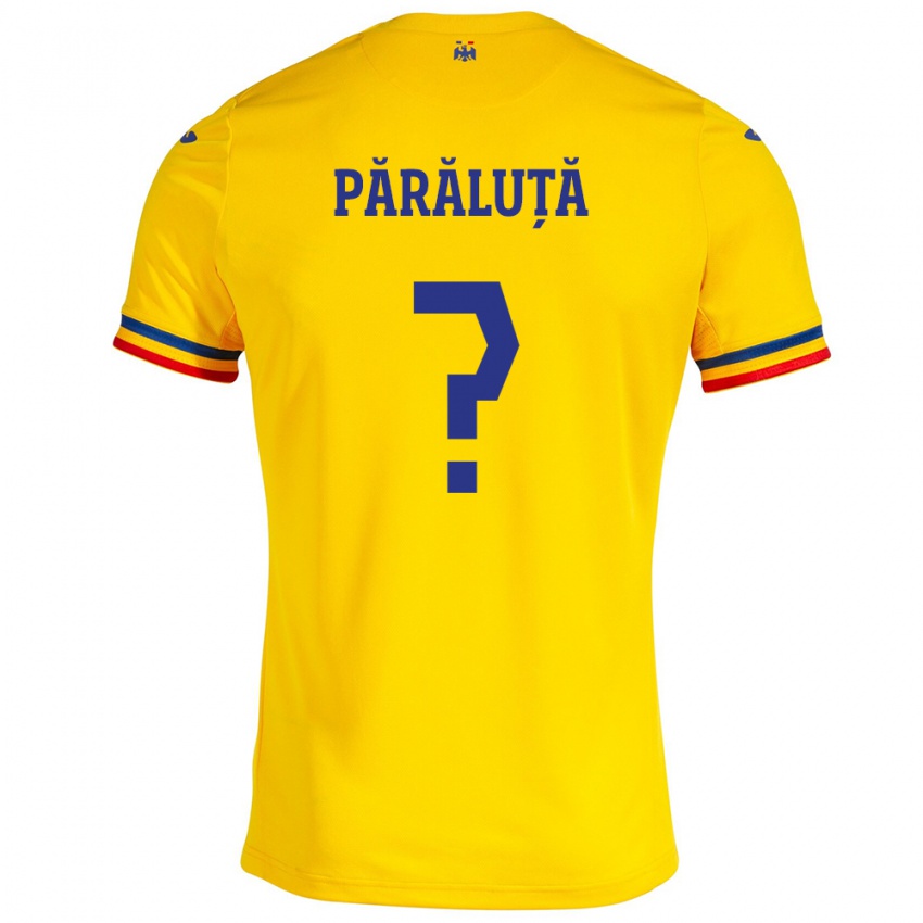 Hombre Camiseta Rumania Andreea Părăluță #0 Amarillo 1ª Equipación 24-26 La Camisa Chile