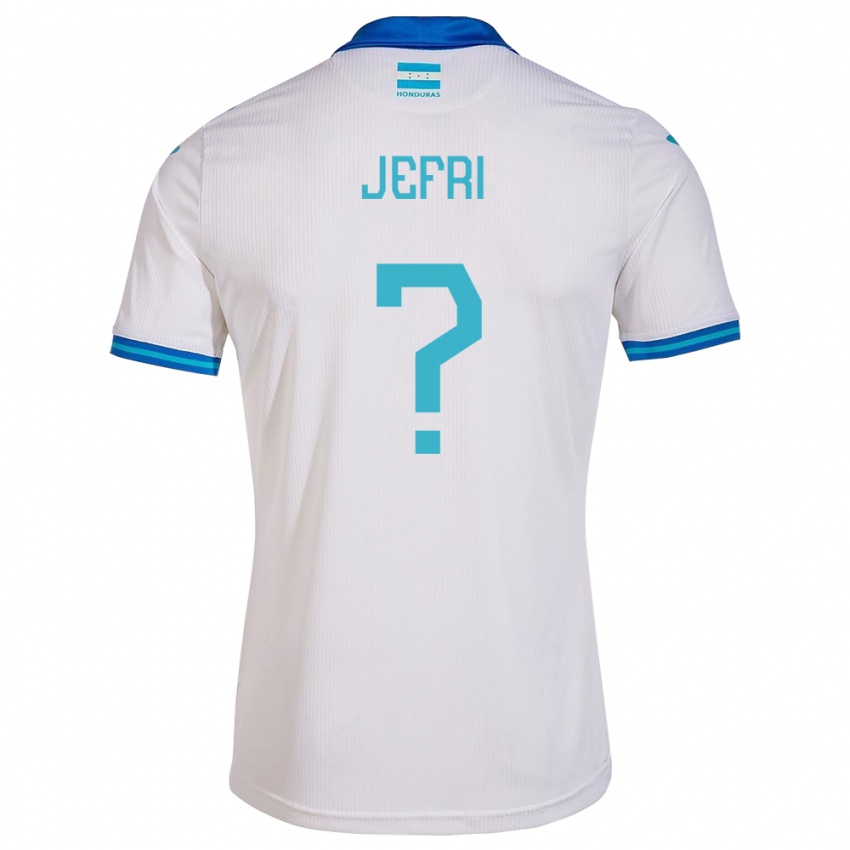 Hombre Camiseta Honduras Jefri Martínez #0 Blanco 1ª Equipación 24-26 La Camisa Chile