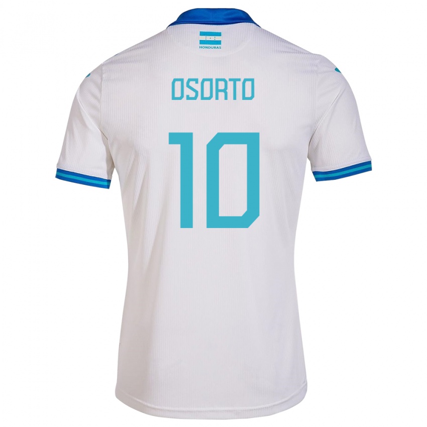 Hombre Camiseta Honduras Roberto Osorto #10 Blanco 1ª Equipación 24-26 La Camisa Chile