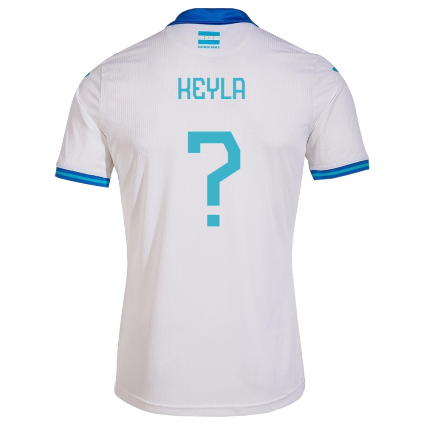 Hombre Camiseta Honduras Keyla Aguilar #0 Blanco 1ª Equipación 24-26 La Camisa Chile