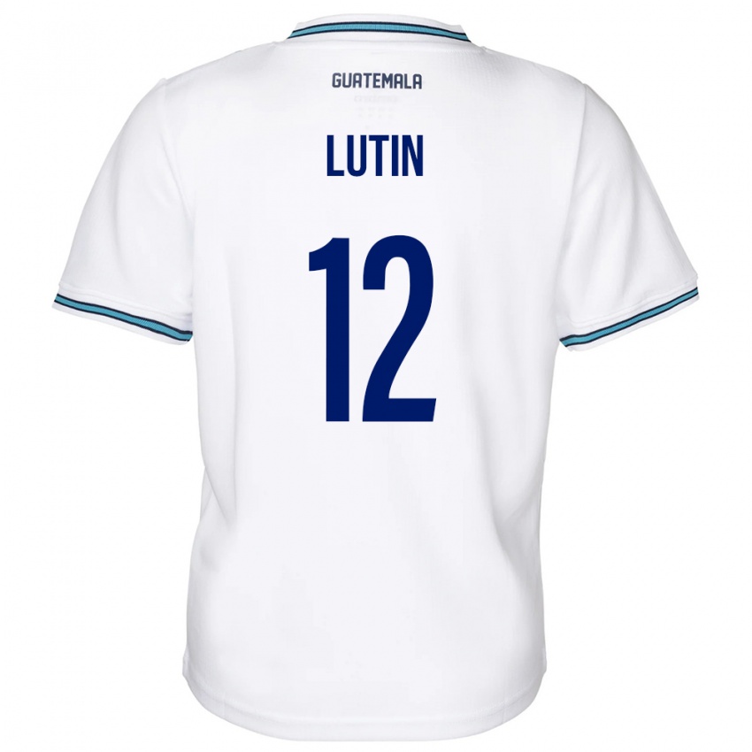 Hombre Camiseta Guatemala John Lutin #12 Blanco 1ª Equipación 24-26 La Camisa Chile