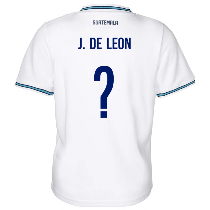 Hombre Camiseta Guatemala Jose De Leon #0 Blanco 1ª Equipación 24-26 La Camisa Chile